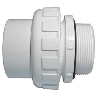 2&quot; PVC, SxMPT UNION, C/W O-RING