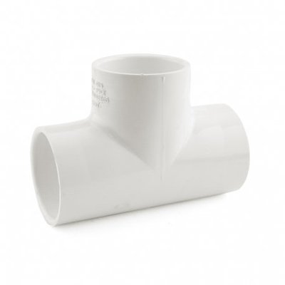 2" PVC (Sch. 40) Tee, White