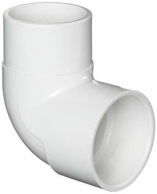 2" PVC (Sch. 40) 90° Street Elbow, White