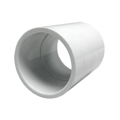 1-1/2" PVC (Sch. 40) Coupling, White