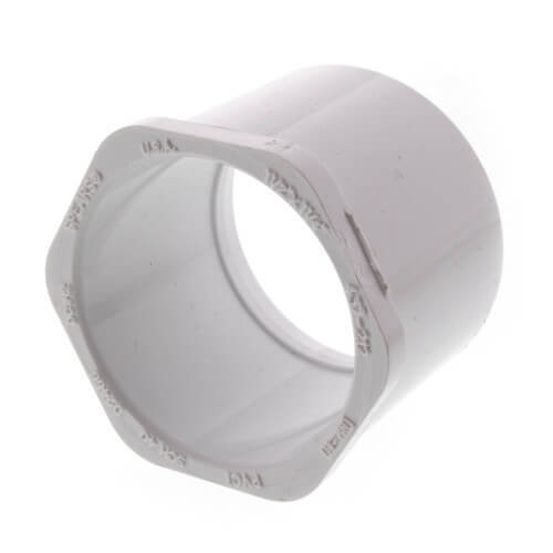 1-1/2" X 1-1/4" PVC (Sch. 40) Red. Bushing, White