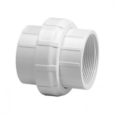 1-1/2" PVC (Sch. 40) Union/Buna O-Ring, White