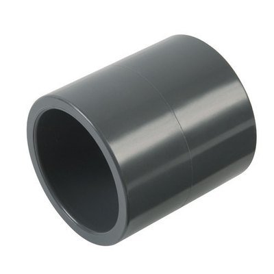 4" PVC (Sch. 40) Coupling, Grey
