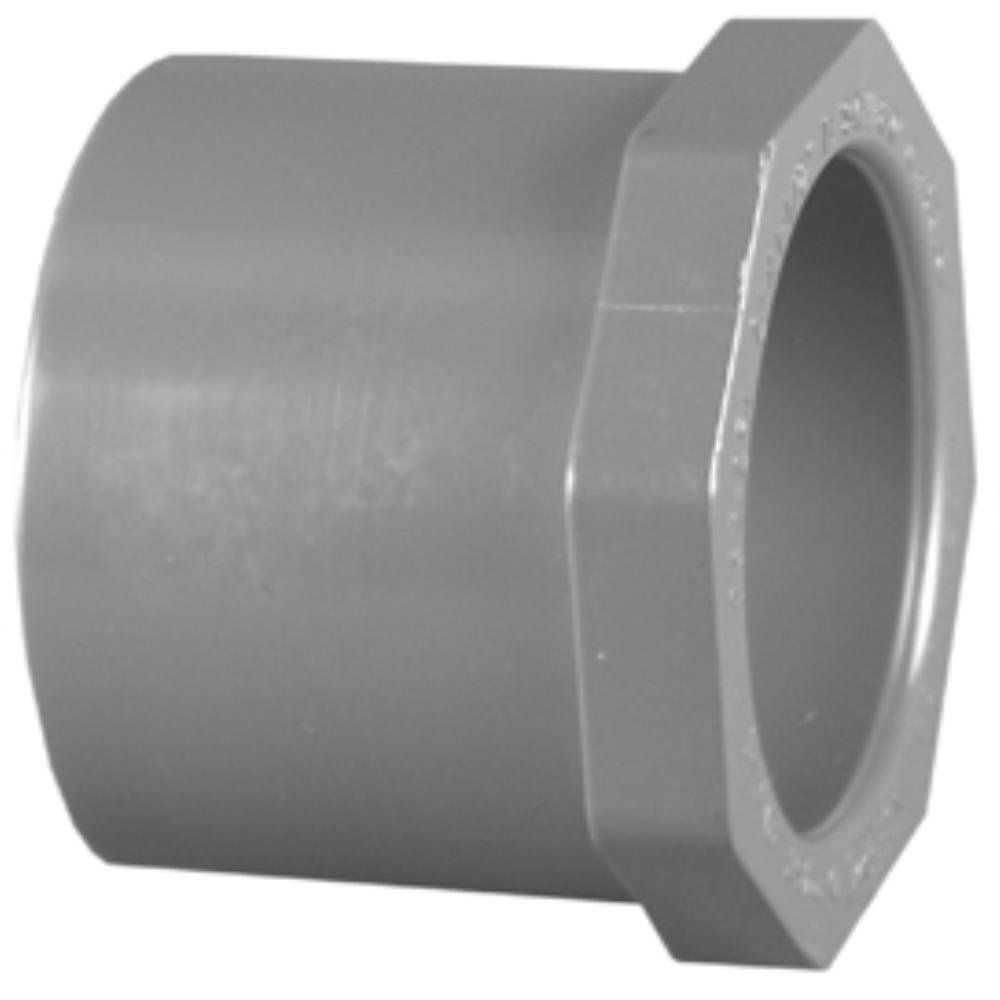 1" X 3/4" PVC (Sch. 40) Red. Bushing, Grey