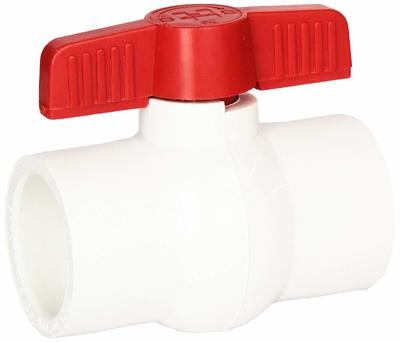 2" PVC QVC Compact Ball Valve, White