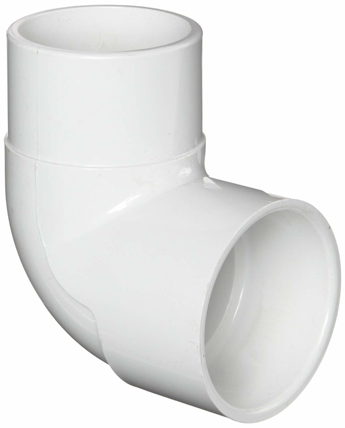 1-1/2" PVC (Sch. 40) 90° Street Elbow, White