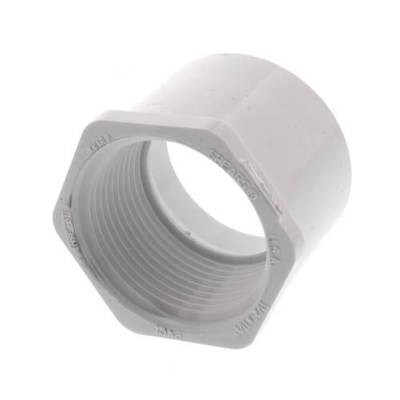 2" X 1-1/2" PVC (Sch. 40) Red. Bushing, White