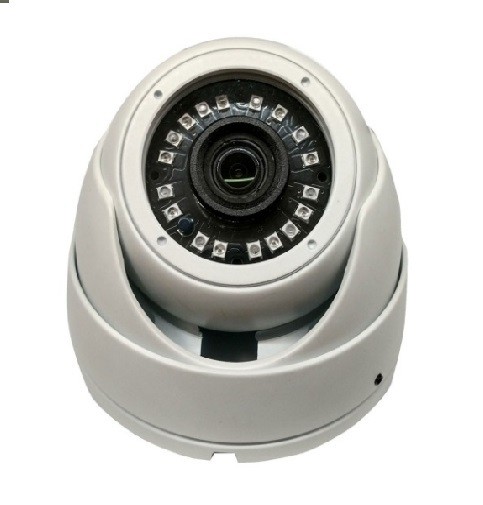 HD-TVI DOME: 4-IN-1 (CVI, TVI, AHD, ANALOG) TURRET DOME 1080P 2.8MM FIXED LENS 24IR WEATHERPROOF - WHITE