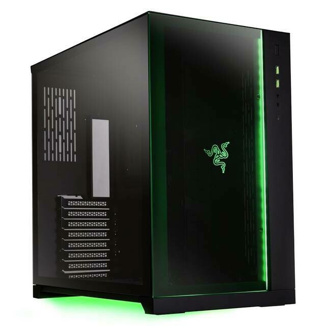 Lian Li PC-O11 Dynamic Razer Edition No Power Supply ATX Mid Tower (Black)