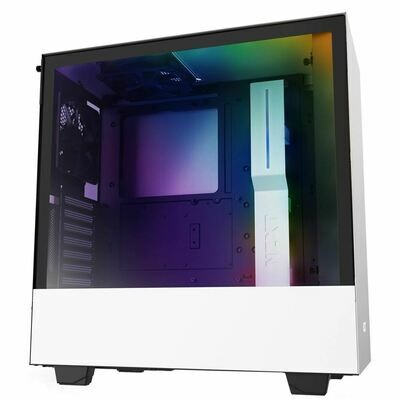 NZXT H510i Tempered Glass ATX Mid-Tower Computer Case - White/Black