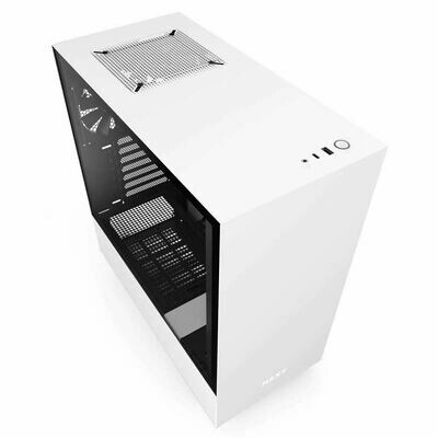 NZXT H510 Tempered Glass ATX Mid-Tower Computer Case - Black/White