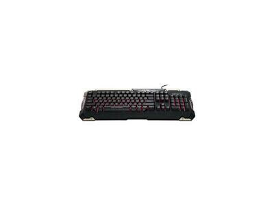 eSPORTS Commander Gaming Gear Combo (Red Light) - USB Cable Keyboard - Black - USB Cable Mouse - Optical - 2400 dpi - 6 Button - Scroll Wheel - QWERTY - Black - Symmetrical - Compatible w/ Computer