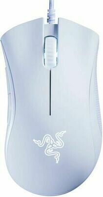 Razer DeathAdder Essential Gaming Mouse: 6400 DPI Optical Sensor - 5 Programmable Buttons - Mechanical Switches - White