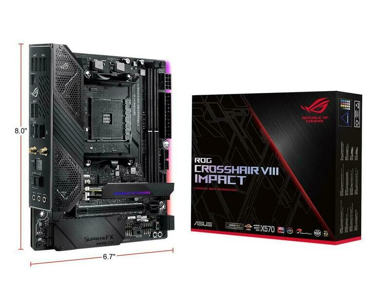 ASUS ROG Crosshair VIII Impact AM4 AMD X570 SATA 6Gb/s Mini DTX AMD Motherboard