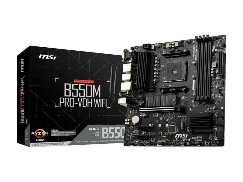MSI Motherboard B550M PRO-VDH WIFI AM4