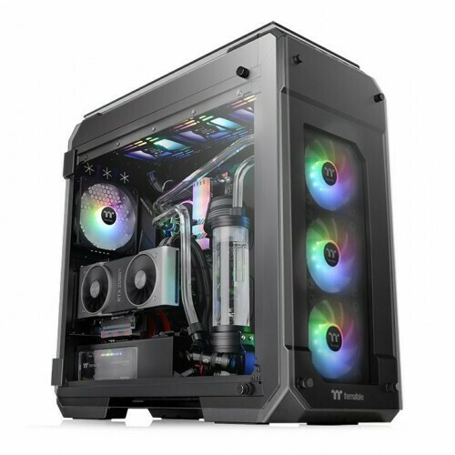 Thermaltake Case CA-1I7-00F1WN-03 Full Tower View 71 Tempered Glass ARGB SPCC Black E-ATX Retail