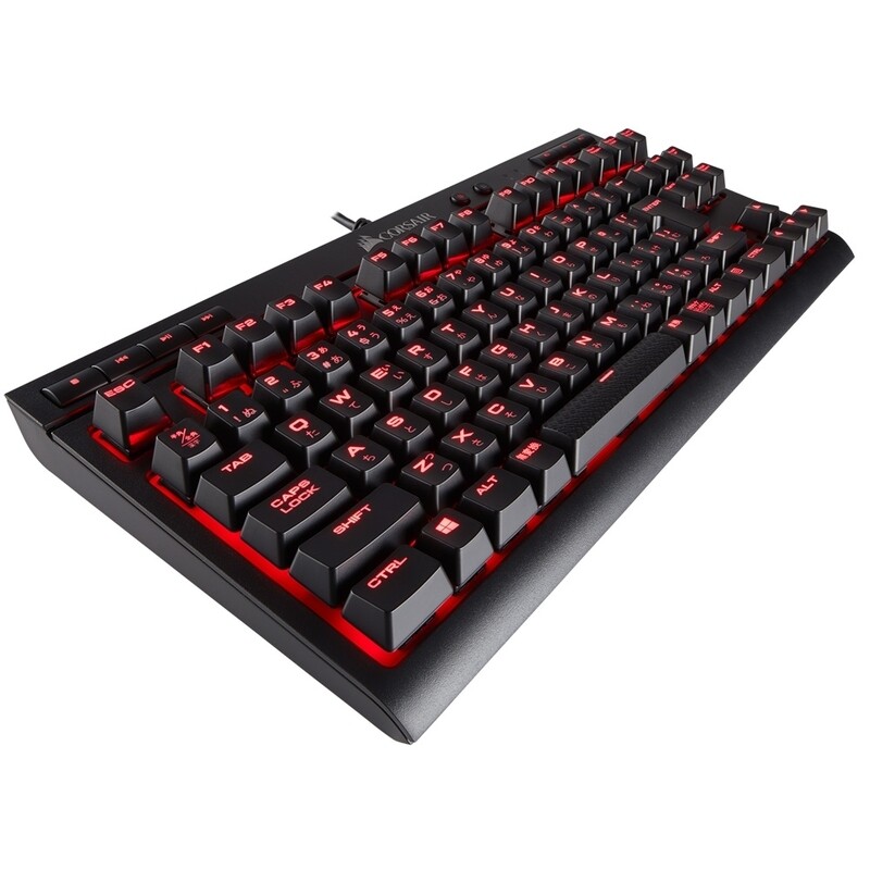 Corsair K63 Compact Mechanical Gaming Keyboard - Backlit Red LET - Linear & Quiet - Cherry MX Red
