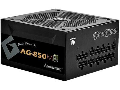 APEXGAMING AG Series Gaming Power Supply (AG-850M), 850W 80 Plus Gold Certified