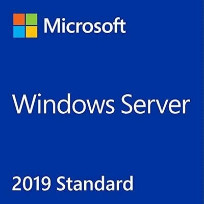 Windows Server 2019 Standard OEM English DVD 64 Bit | 16 Core Base License| Windows 10 Server
