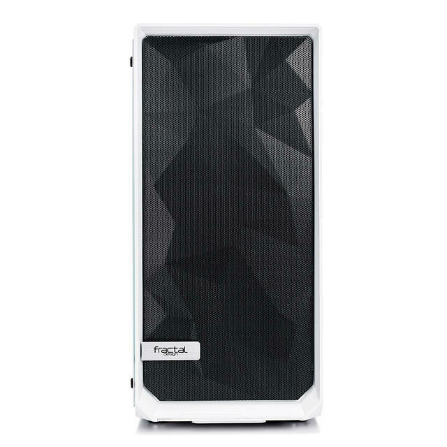 Fractal Design Meshify C - TG No Power Supply ATX Mid Tower (White)