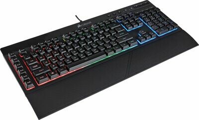 CORSAIR - K55 Wired Gaming Membrane Keyboard with RGB Backlighting - Black