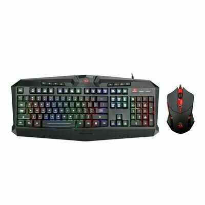 Redragon S101 Wired Gaming Keyboard and RGB Mouse Combo for Windows - Black