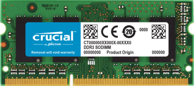 Crucial DDR3 1600 MHZ 8GB Laptop