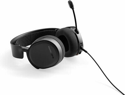 SteelSeries Arctis 3 (2019 Edition) All-Platform Gaming Headset for PC, PlayStation 4, Xbox One, Nintendo Switch, VR, Android, and iOS - Black
