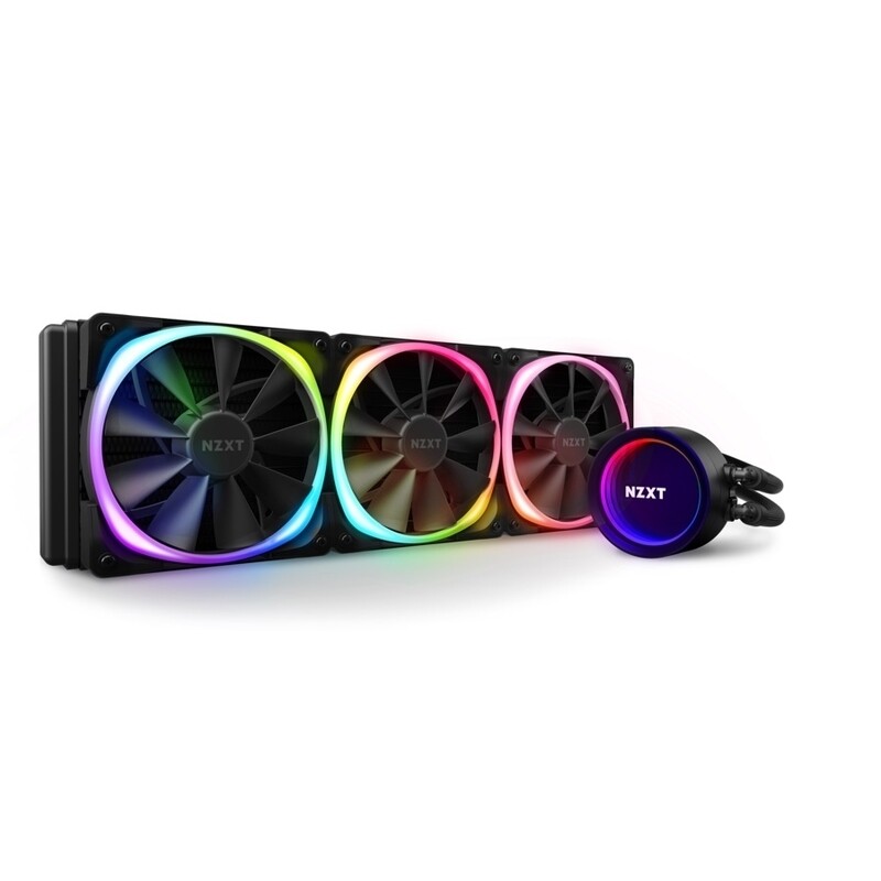 NZXT Fan RL-KRX73-R1 Kraken X73 RGB 360mm All In One Liquid Cooler With Aer RGB Fans