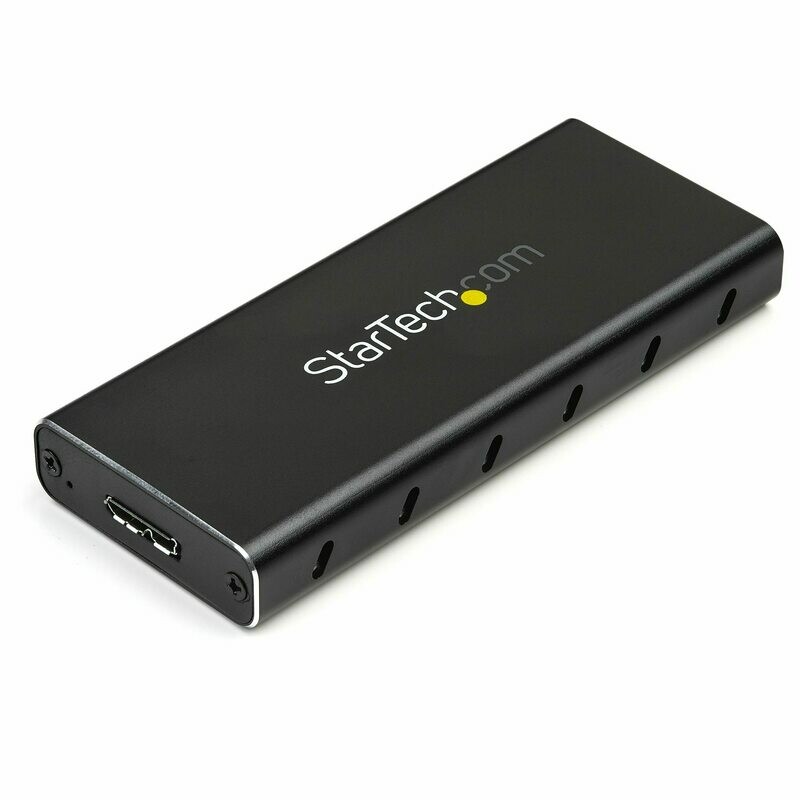 M.2 SSD Enclosure for M.2 SATA SSDs - USB 3.1 (10Gbps) with USB-C Cable