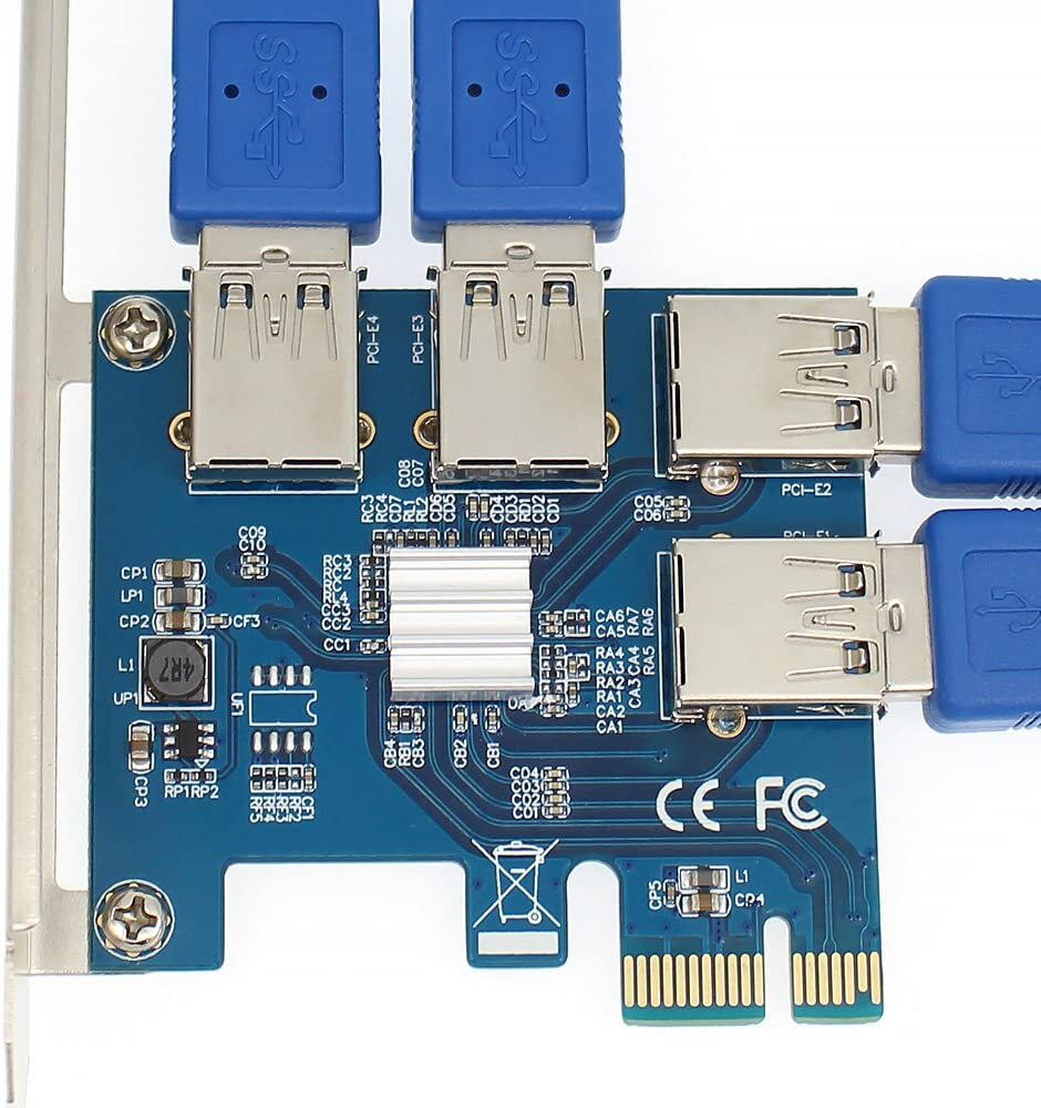 4 in 1 PCI-E Riser Adapter Board