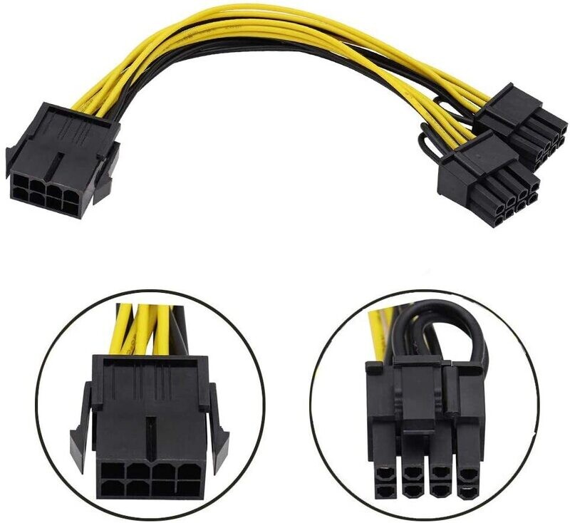 PCIe 8 Pin Female to Dual 8 Pin