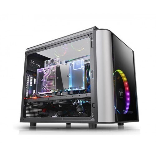 Thermaltake Level 20 VT Tempered Glass Interchangeable Panel DIY LCS Chamber Concept Micro ATX Modular Gaming Computer Case CA-1L2-00S1WN-00 Thermaltake Level 20 VT Tempered Glass Interchangeable Panel DIY LCS Chamber Concept Micro ATX Modular Gaming Computer Case CA-1L2-00S1WN-00