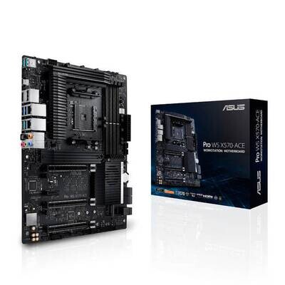 Asus PRO WS X570-ACE Socket AM4/ AMD X570/ DDR4/ 3-Way CrossFireX & 2-Way SLI/ SATA3&USB3.2/ M.2/ A&V&GbE/ ATX Motherboard