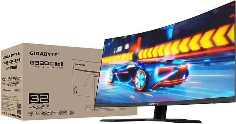GIGABYTE G32QC 32" Curved 1ms response , 165Hz 1440P Res. LED Monitor
