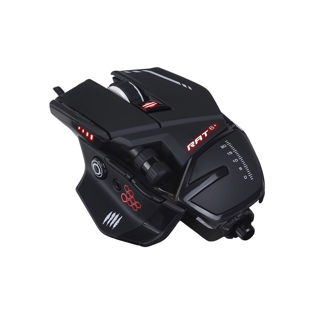 Mad Catz The Authentic R.A.T. 6+ Gaming Mouse - Black/Red