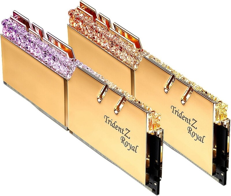 G.SKILL Trident Z Royal Series 32GB (2 x 16GB) 288-Pin RGB DDR4 SDRAM DDR4 3200 (PC4 25600) Desktop Memory Model F4-3200C16D-32GTRG