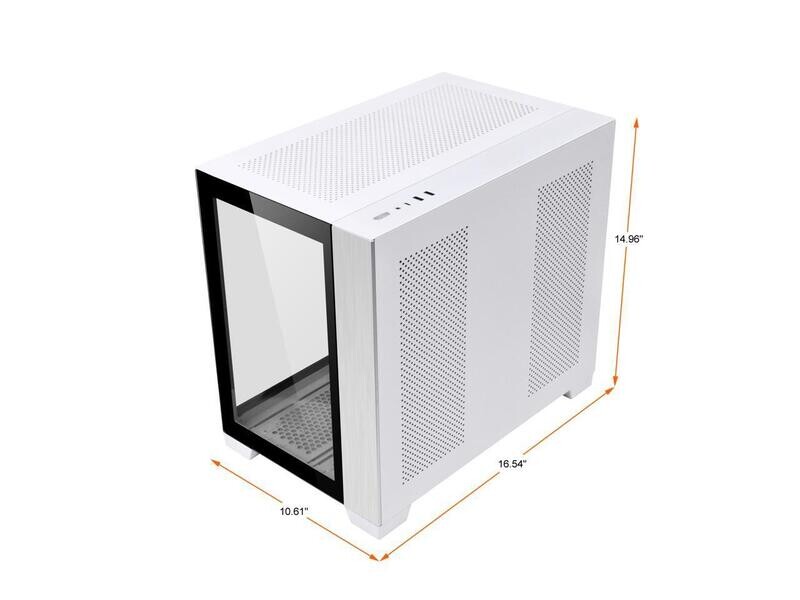 LIAN LI O11D MINI-W White SPCC / Aluminum / Tempered Glass ATX Mini Tower Computer Case