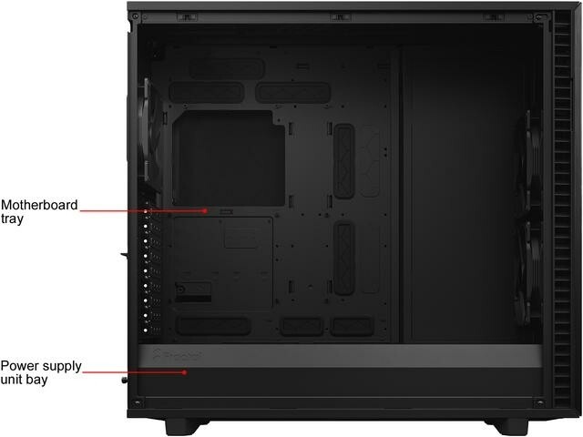 Fractal Design Define 7 XL Black Brushed Aluminum / Steel E-ATX Silent Modular Dark Tinted Tempered Glass Window Full Tower Computer Case