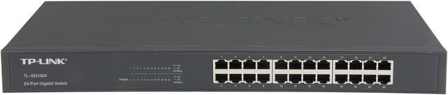 TP-Link 24 Port Gigabit Ethernet Switch | Plug and Play | Sturdy Metal w/Shielded Ports | Rackmount | Fanless | Limited Lifetime Protection | Unmanaged (TL-SG1024) TP-Link 24 Port Gigabit Ethernet Switch | Plug and Play | Sturdy Metal w/Shielded Ports | Rackmount | Fanless | Limited Lifetime Protection | Unmanaged (TL-SG1024)