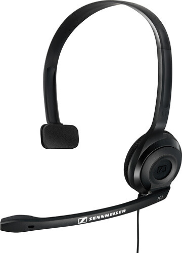 Sennheiser - PC 2 Chat Over-the-Ear Headset - Black