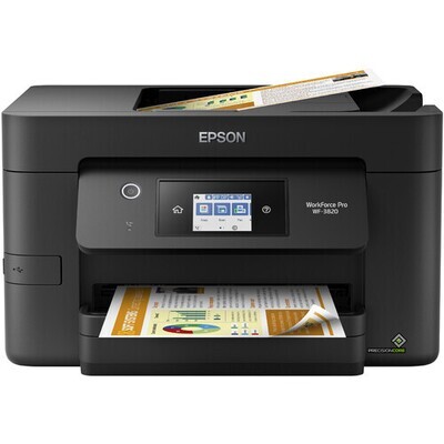 Epson - WorkForce Pro WF-3820 Wireless All-in-One Inkjet Printer | Multifunction