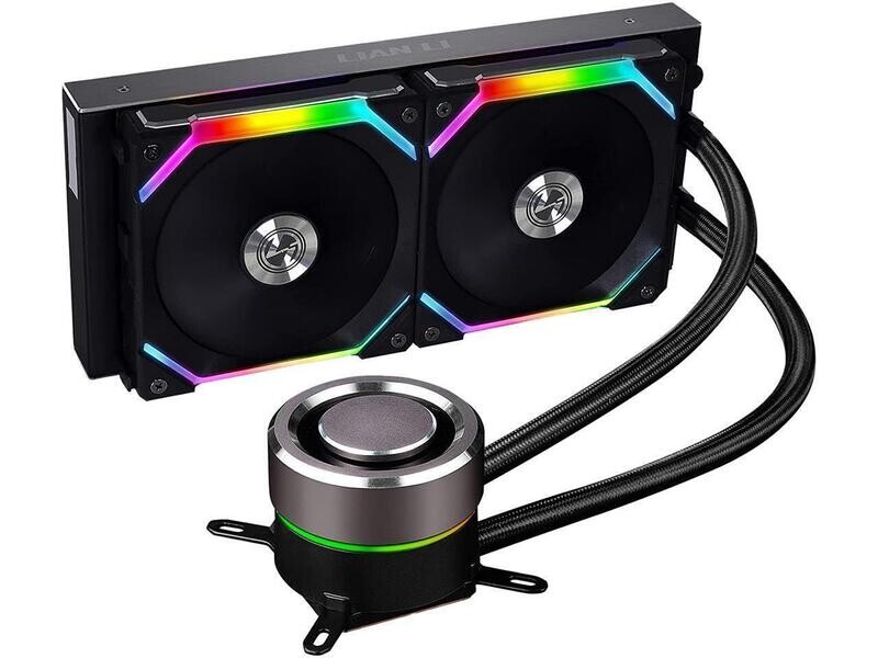 LIAN LI GALAHAD AIO 240 RGB Black Intel/AMD Liquid CPU Cooler GA-240SLB-LGA
