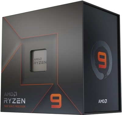 AMD Ryzen 9 7900X 12-core - 24-Thread 4.7 GHz (5.6 GHz Max Boost) Socket AM5 Desktop Processor - Silver - Ryzen 7000 Series