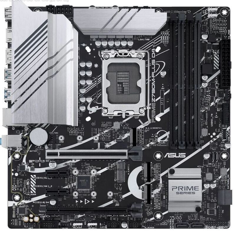 ASUS MB PRIME Z790M-PLUS D4 Z790 LGA1700 Max128GB DDR4 mATX Retail  13TH Gen Processor support