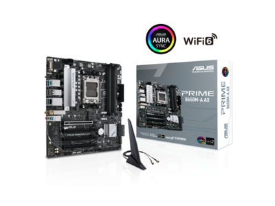 ASUS Prime B650M-A AX AMD B650 Ryzen 7000 Micro-ATX motherboard DDR5, PCIe 5.0