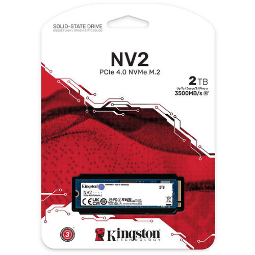 Kingston 2TB NV2 M.2 2280 PCIe 4.0 x4 NVMe SSD Kingston 2TB NV2 M.2 2280 PCIe 4.0 x4 NVMe SSD