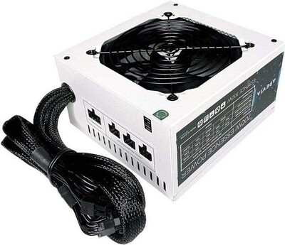 Apevia ATX-ES700-WH Essence 700W ATX Semi-Modular Gaming Power Supply  - White