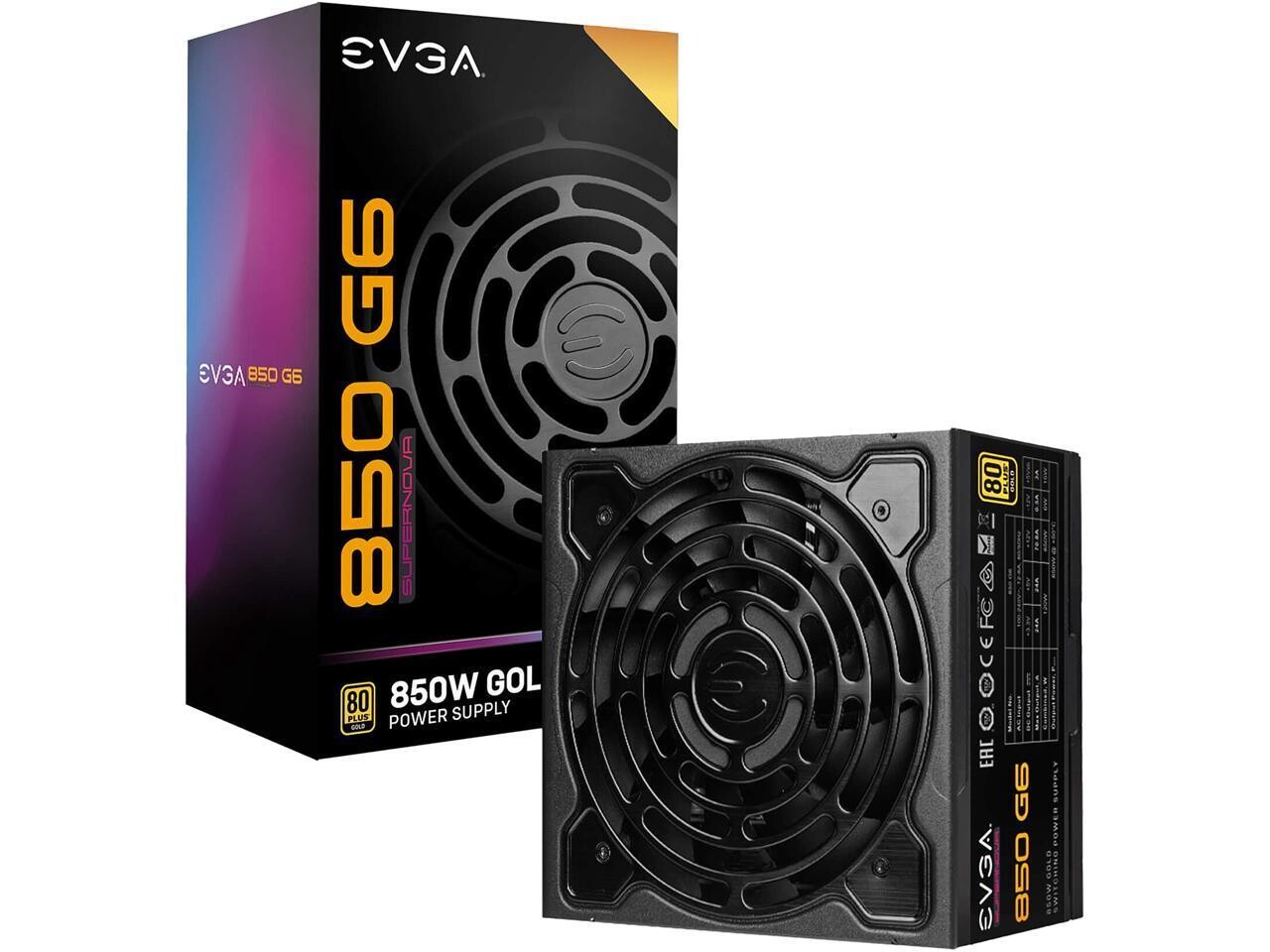 EVGA SuperNOVA 850 W ATX12V 80 PLUS GOLD Certified Full Modular Active PFC Power Supply