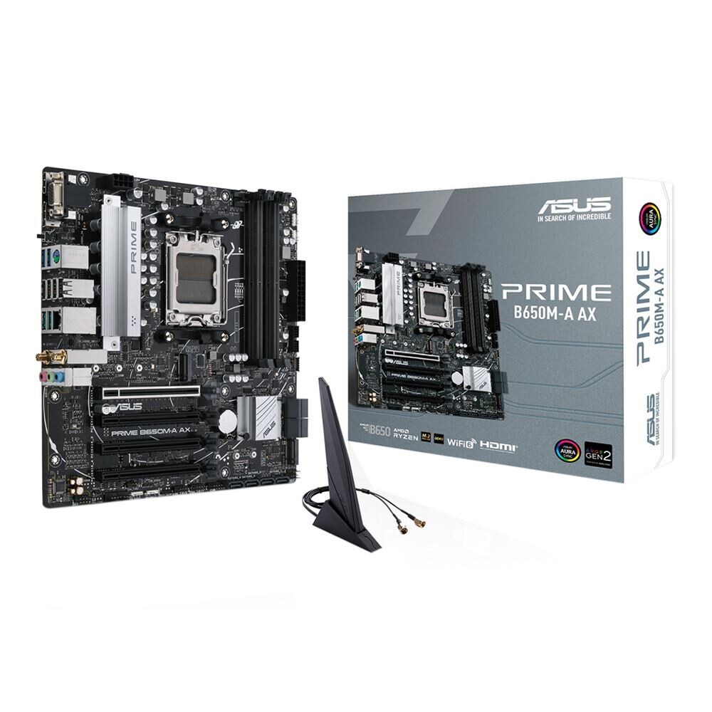 ASUS B650M-A PRIME AX AMD AM5 microATX Motherboard